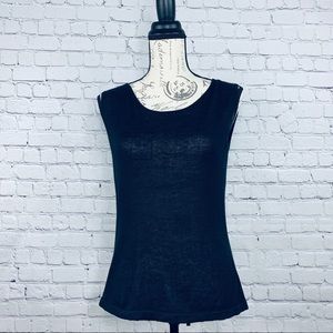 Women’s Plain Black Tank Top Size Small 6-8